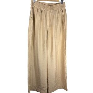 For The Republic Tan Smocked Waist Modal Jogger Pants NWT Medium